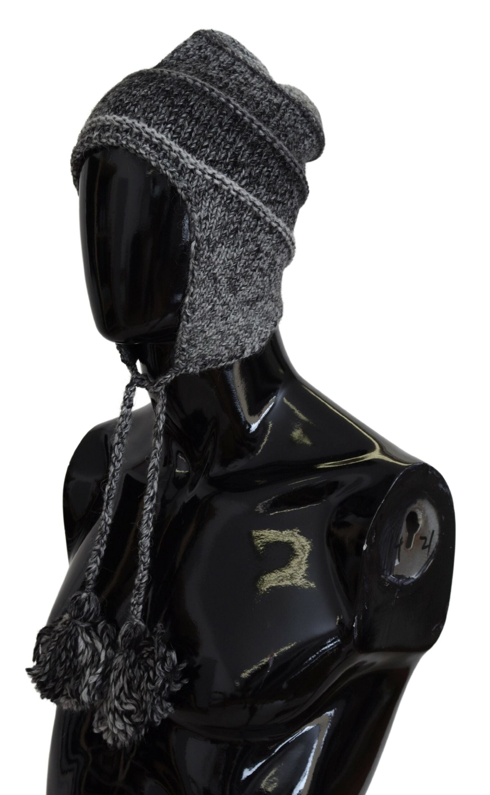 Dolce & Gabbana Elegant Gray Knitted Beanie Hat - ACCEXO