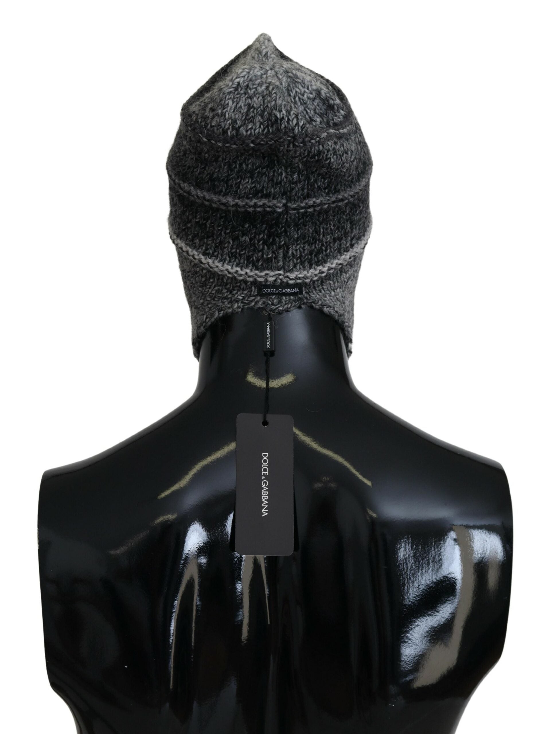 Dolce & Gabbana Elegant Gray Knitted Beanie Hat - ACCEXO