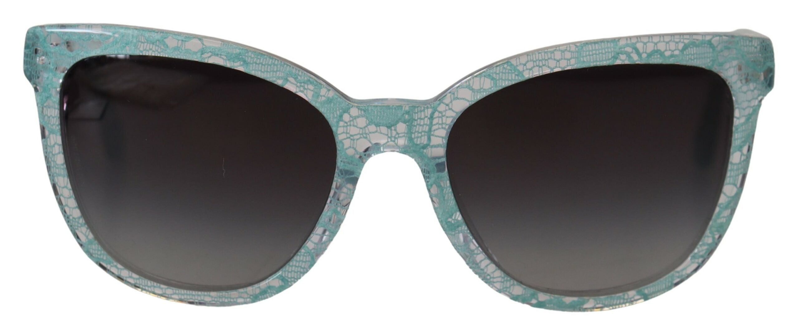 Dolce & Gabbana Elegant Blue Lace Detail Sunglasses - ACCEXO
