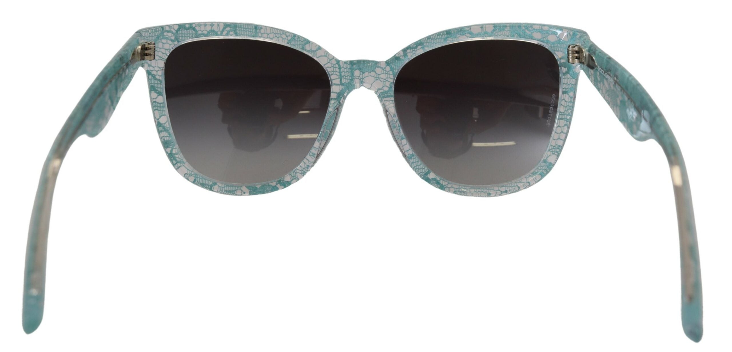 Dolce & Gabbana Elegant Blue Lace Detail Sunglasses - ACCEXO