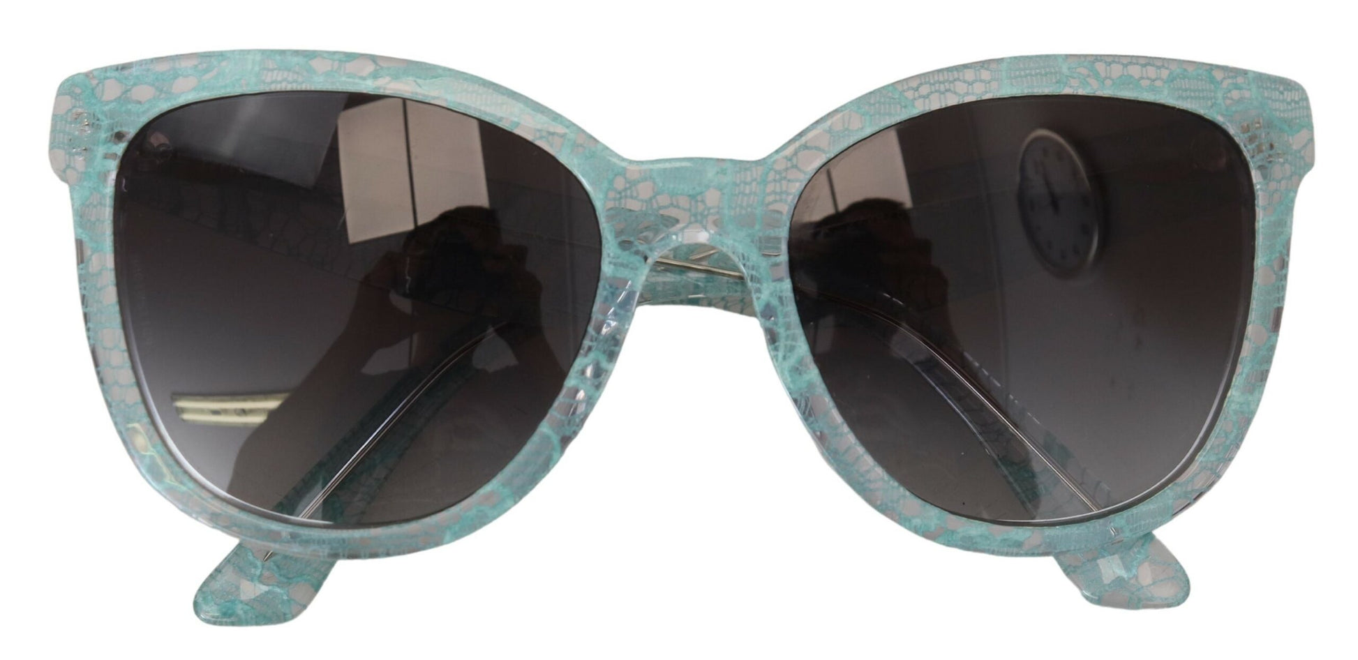 Dolce & Gabbana Elegant Blue Lace Detail Sunglasses - ACCEXO