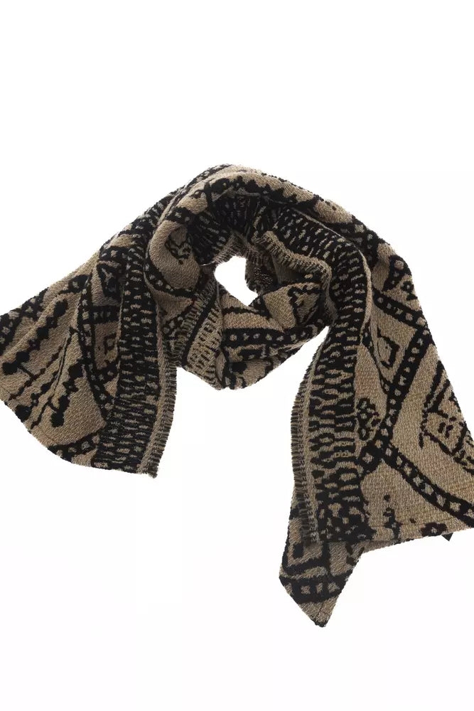Alpha Studio Brown Acetate Women Scarf - ACCEXO