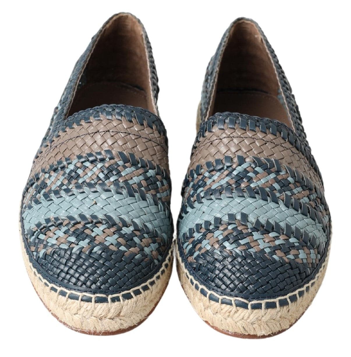 Dolce & Gabbana Sumptuous Woven Leather Espadrilles - ACCEXO