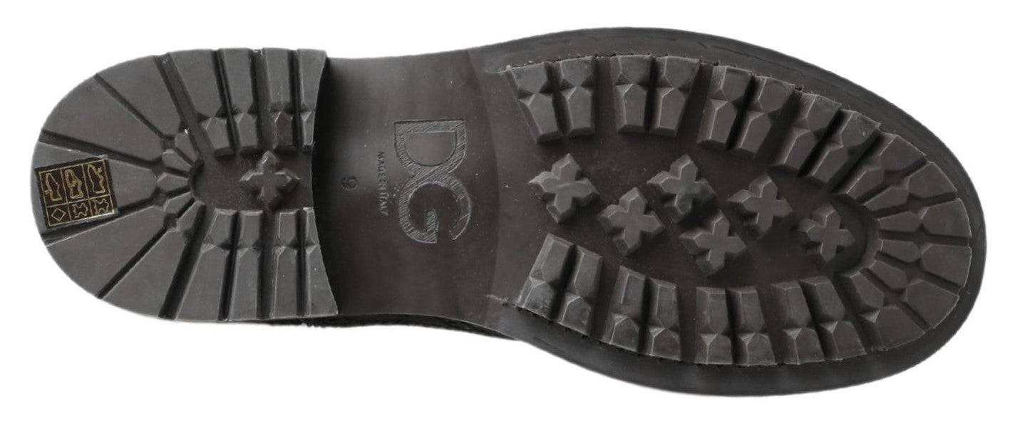 Dolce & Gabbana Elegant Black Faded Chelsea Ankle Boots - ACCEXO