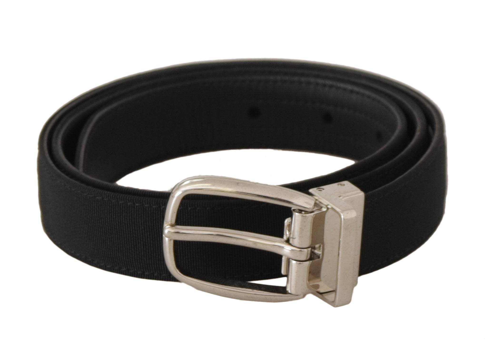 Dolce & Gabbana Elegant Engraved Buckle Leather Belt - ACCEXO