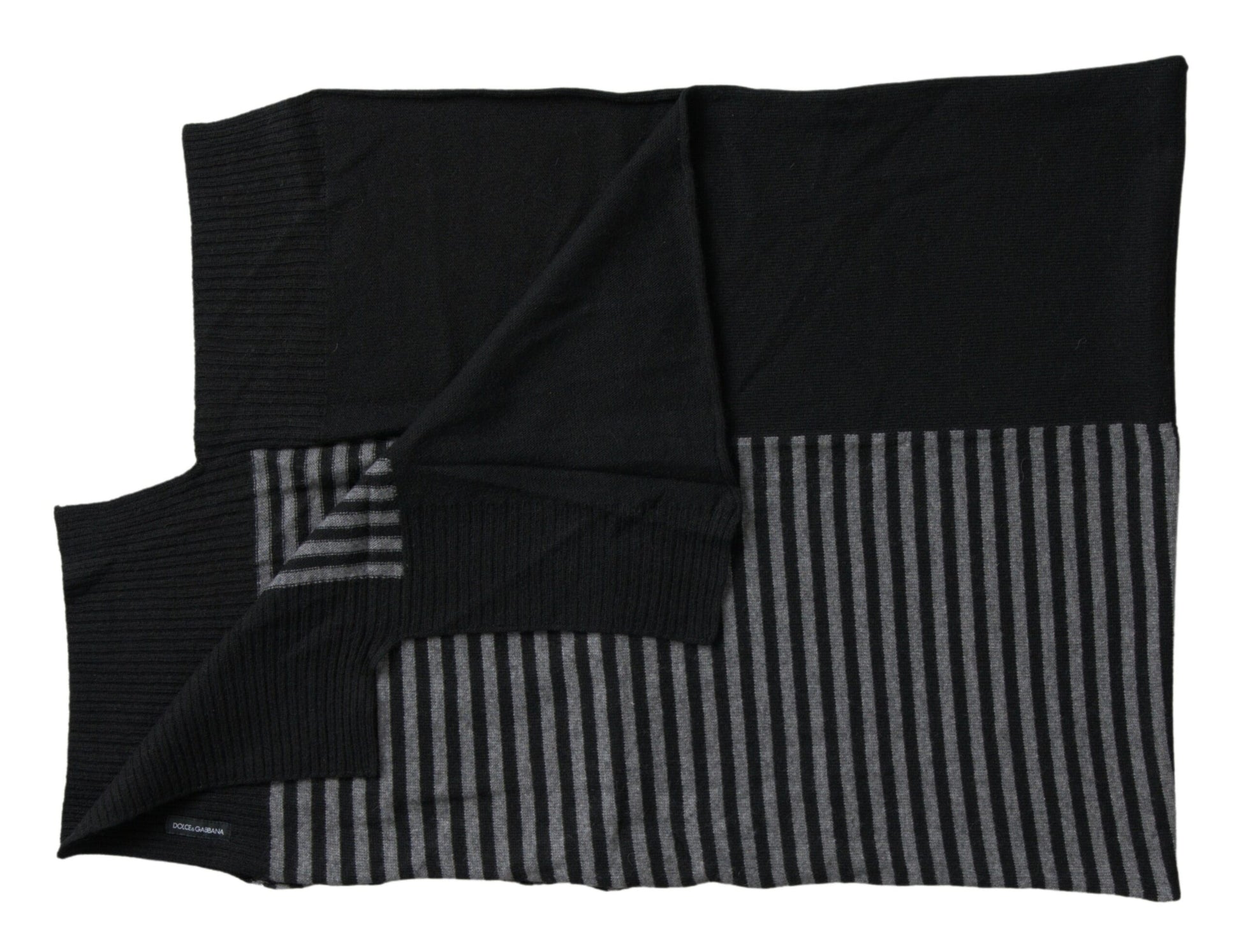 Dolce & Gabbana Elegant Striped Wool Blend Men's Scarf - ACCEXO