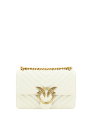 PINKO Elegant White Mini Love Shoulder Bag - ACCEXO