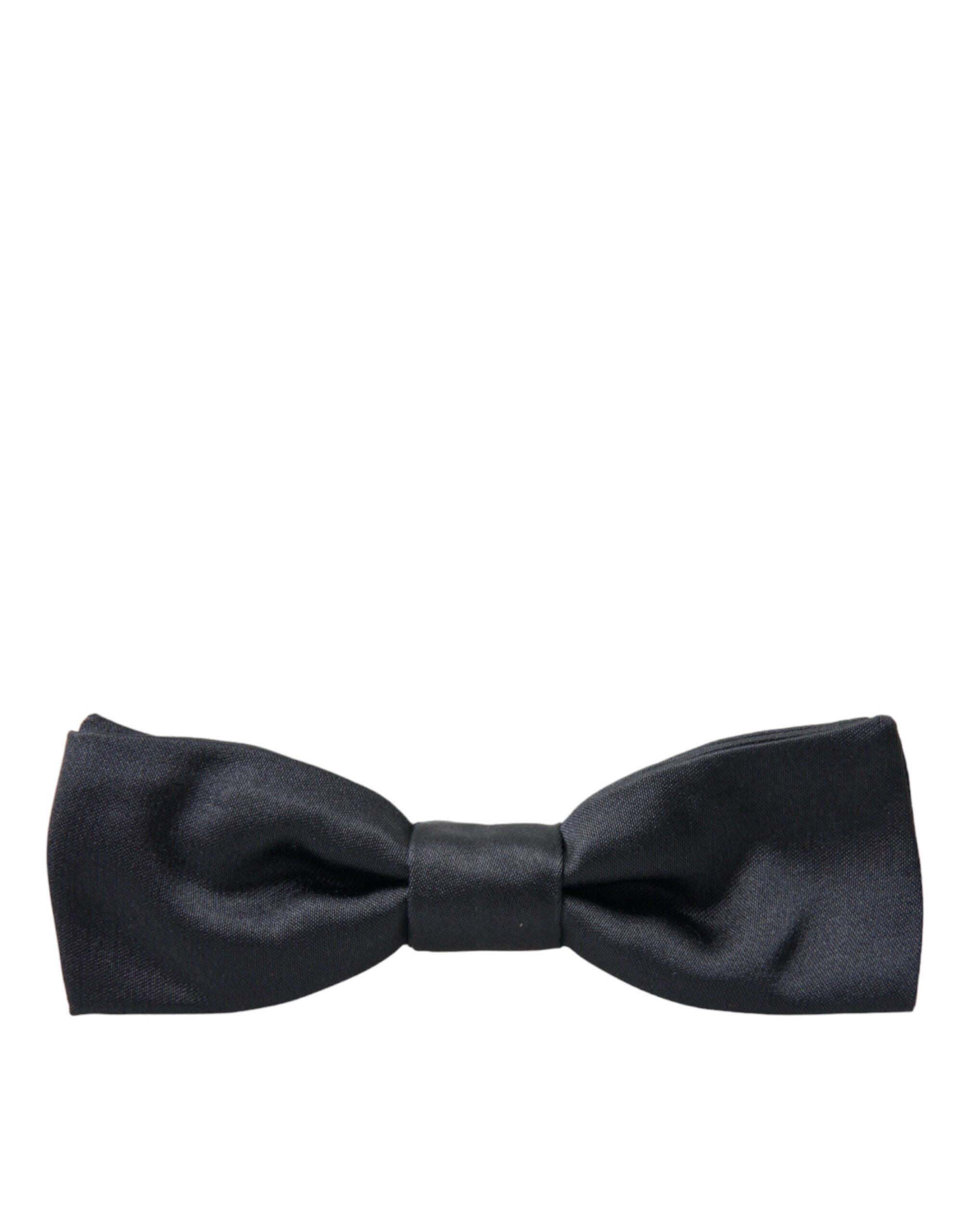 Dolce & Gabbana Elegant Anthracite Gray Silk Bow Tie - ACCEXO