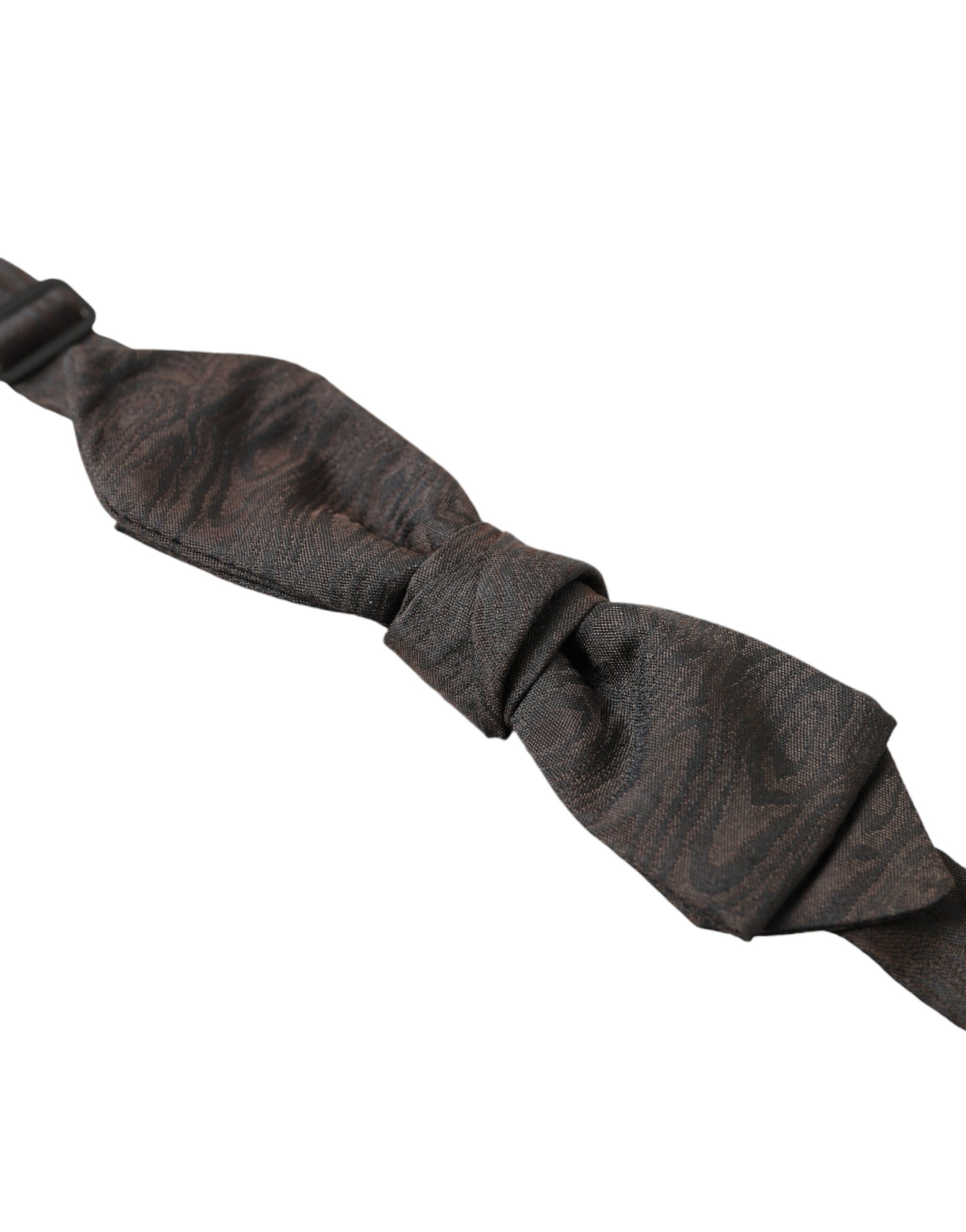 Dolce & Gabbana Elegant Brown Silk Blend Bow Tie - ACCEXO