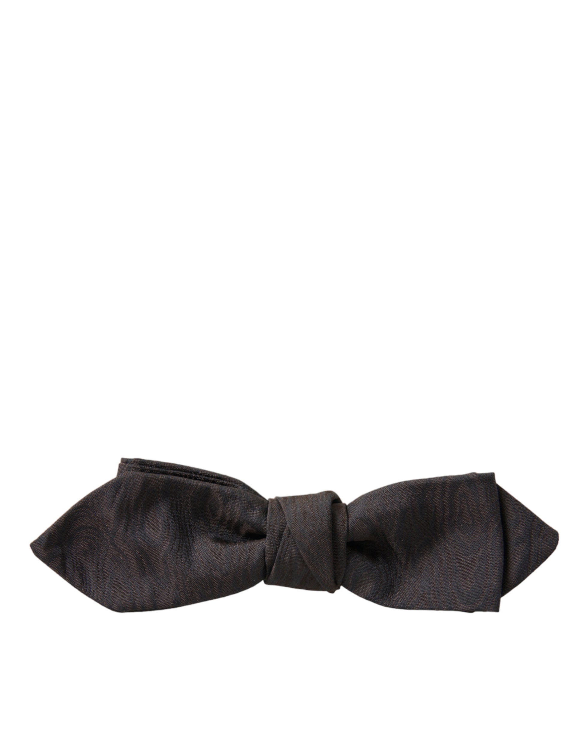 Dolce & Gabbana Elegant Brown Silk Blend Bow Tie - ACCEXO