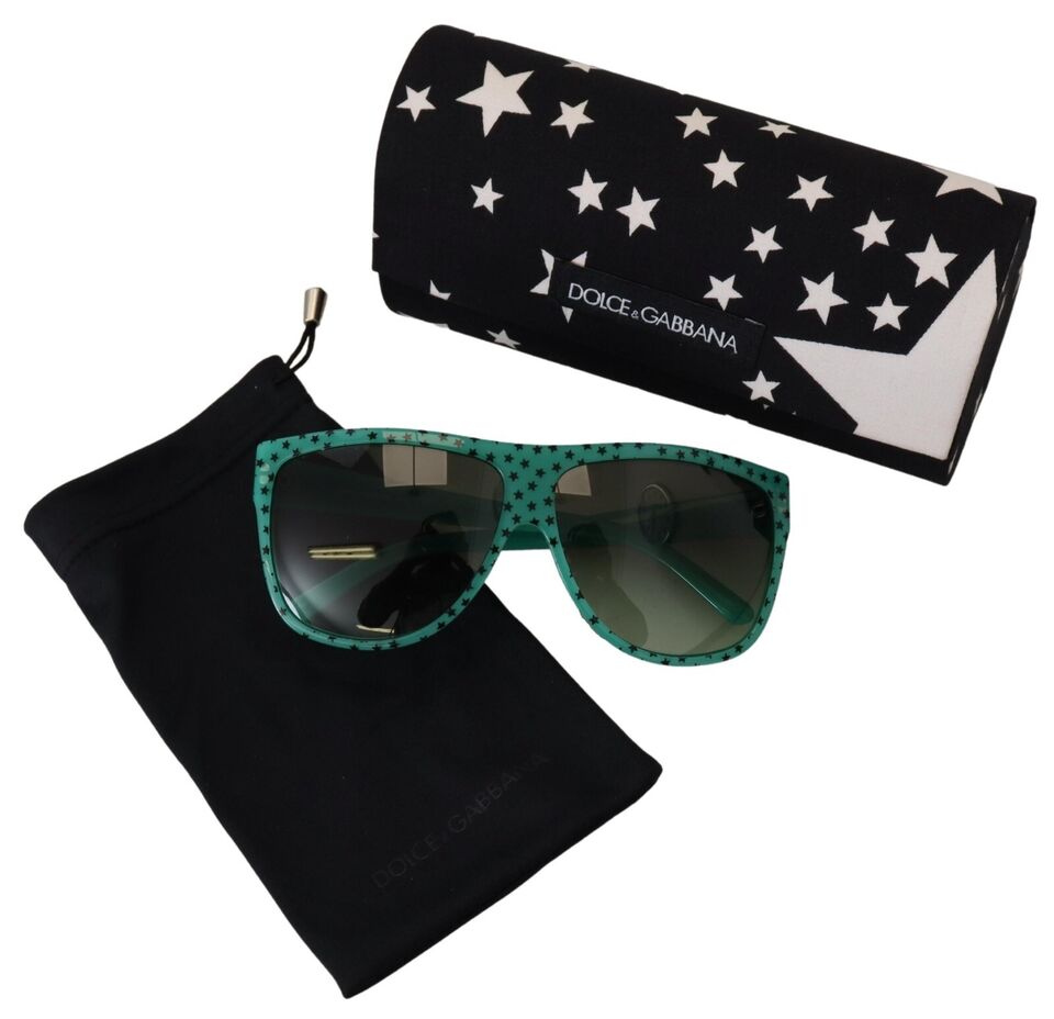 Dolce & Gabbana Chic Square Sunglasses with Star Pattern - ACCEXO