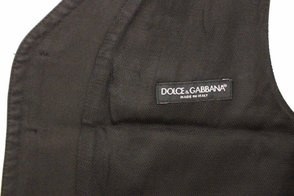 Dolce & Gabbana Elegant Black Cotton Blend Dress Vest - ACCEXO