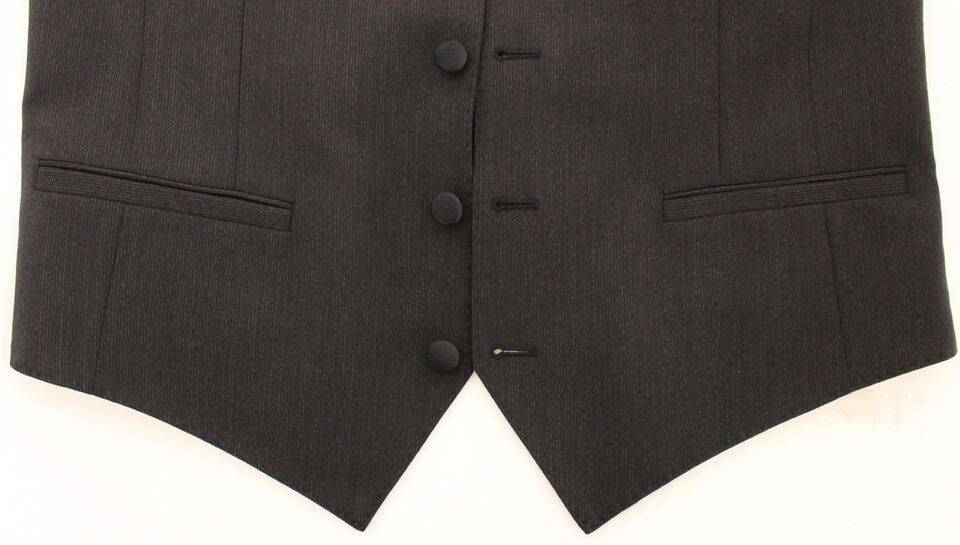 Dolce & Gabbana Classic Gray Wool Blend Dress Vest - ACCEXO
