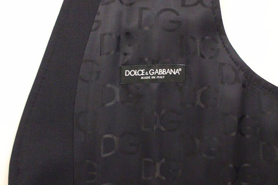 Dolce & Gabbana Elegant Blue Cotton Stretch Dress Vest - ACCEXO