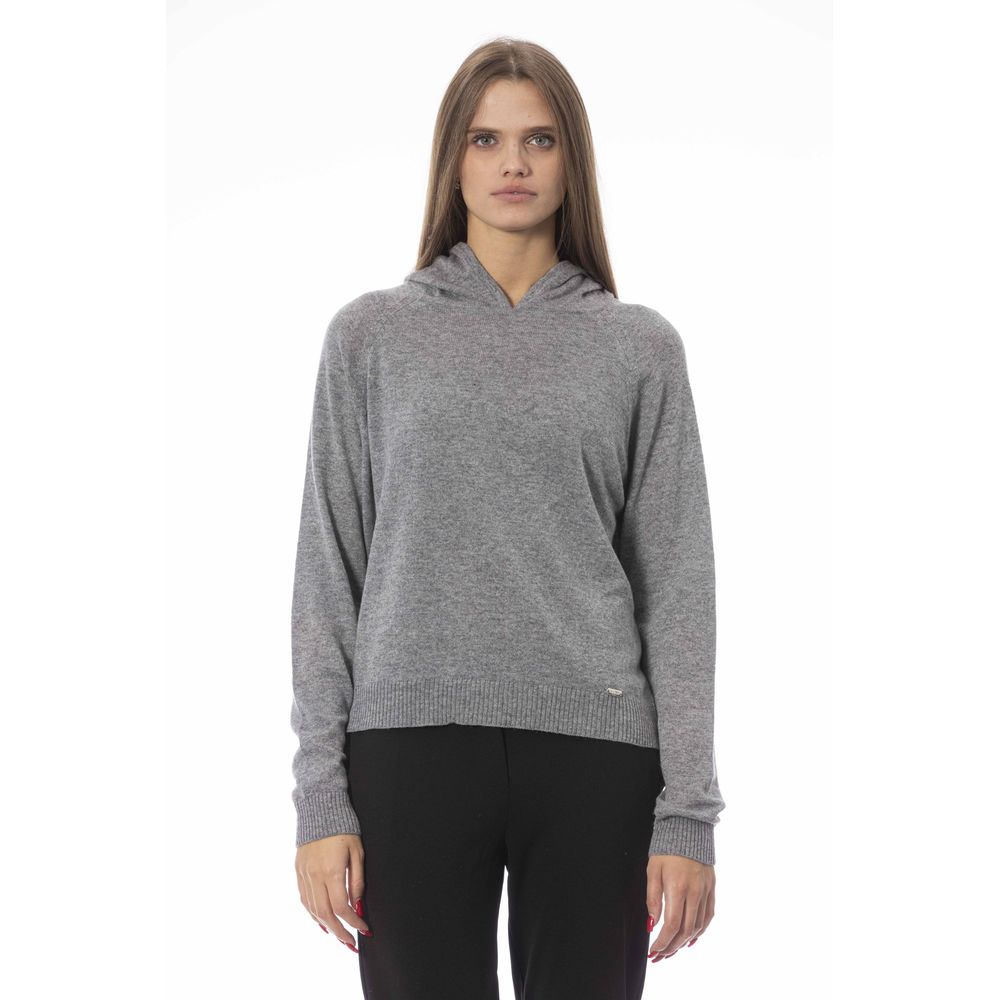 Baldinini Trend Gray Viscose Women Sweater - ACCEXO