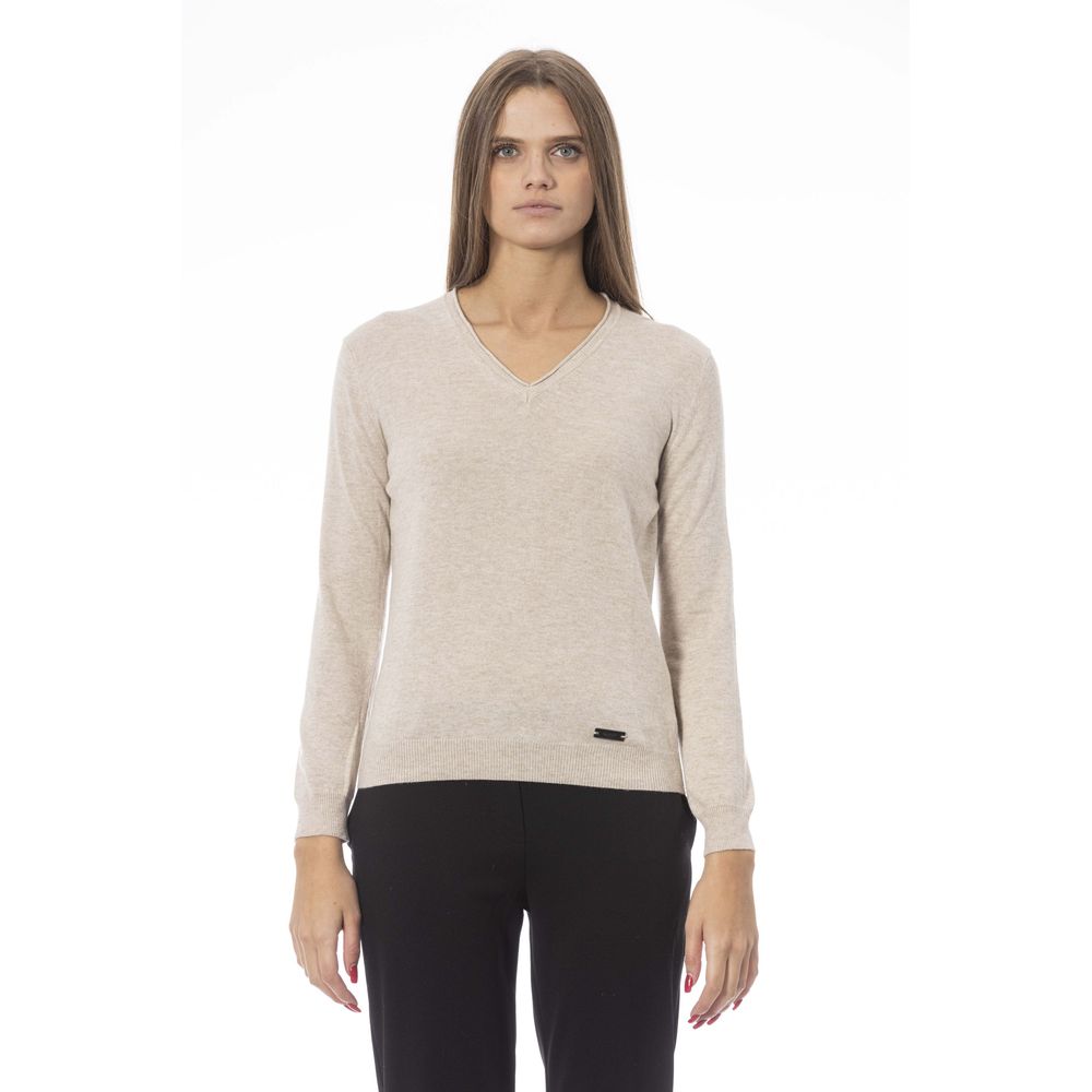 Baldinini Trend Beige Cashmere Women Sweater - ACCEXO