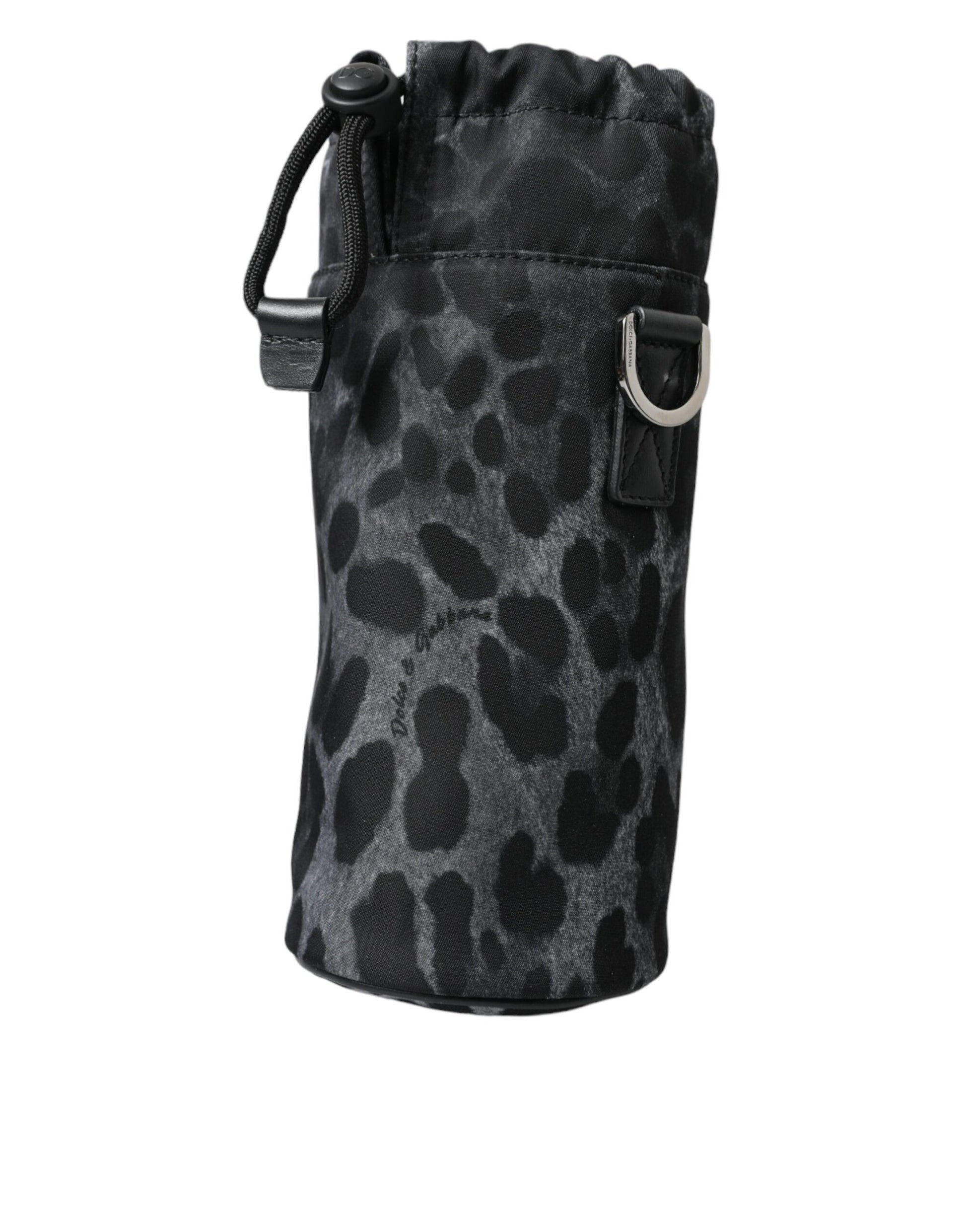 Dolce & Gabbana Chic Leopard Print Round Bottle Cage - ACCEXO