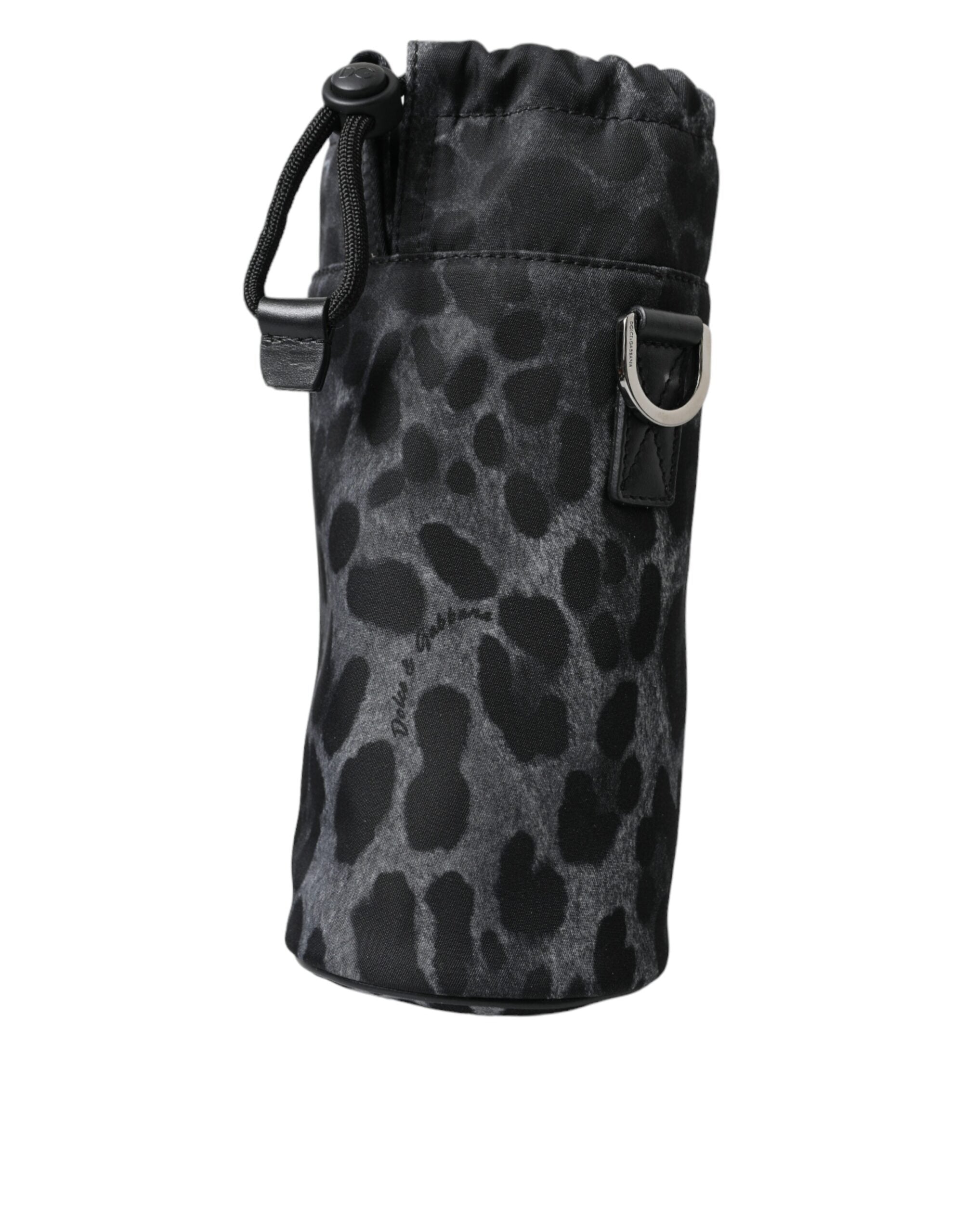 Dolce & Gabbana Chic Leopard Print Round Bottle Cage - ACCEXO