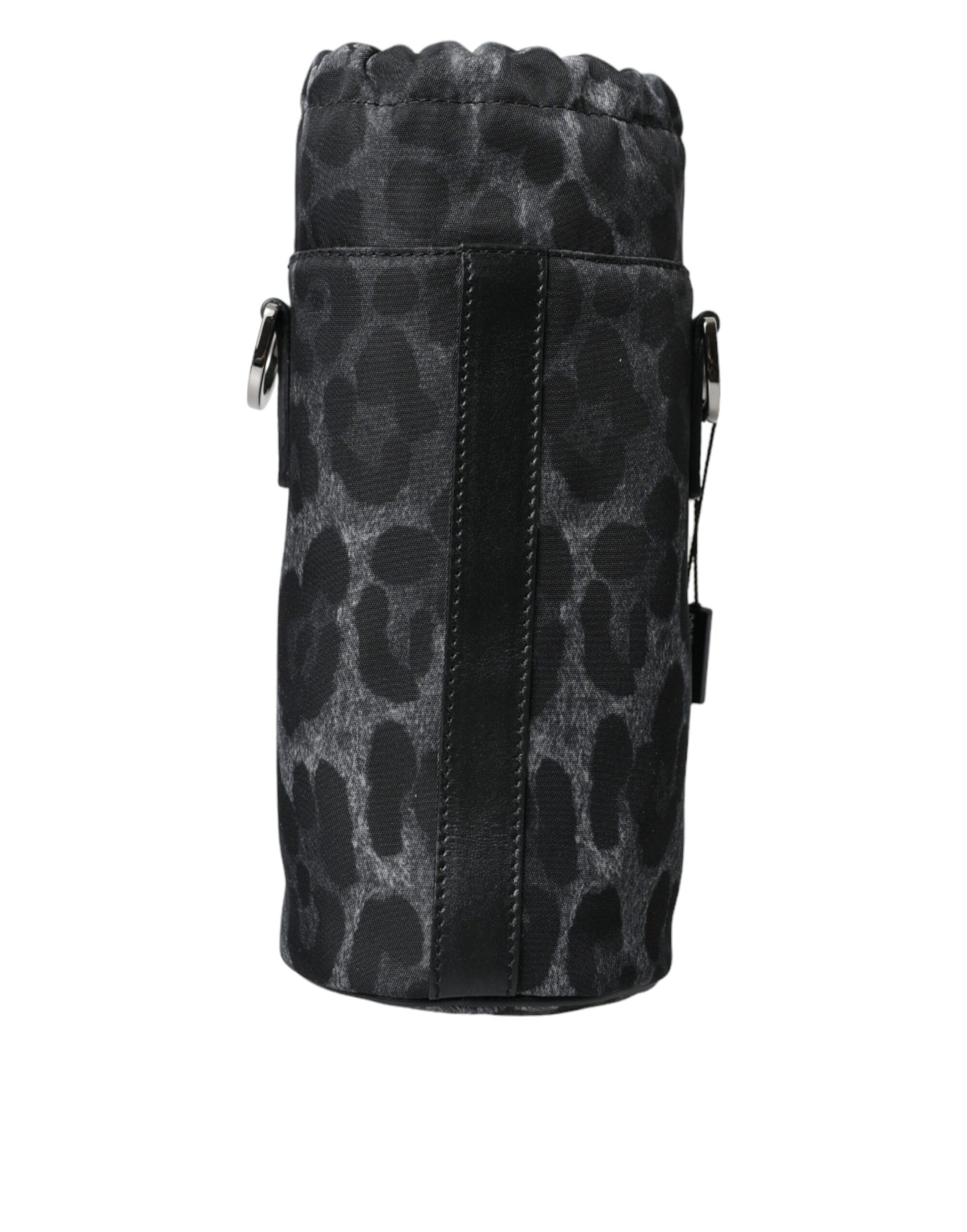 Dolce & Gabbana Chic Leopard Print Round Bottle Cage - ACCEXO