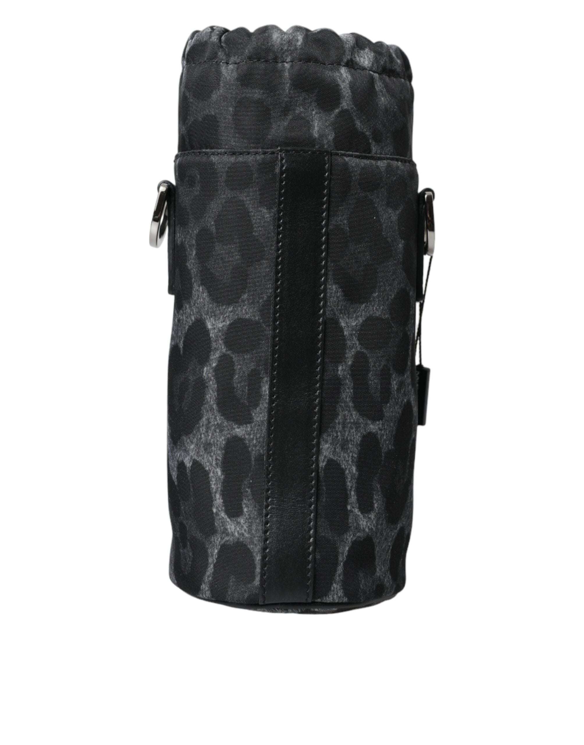 Dolce & Gabbana Chic Leopard Print Round Bottle Cage - ACCEXO