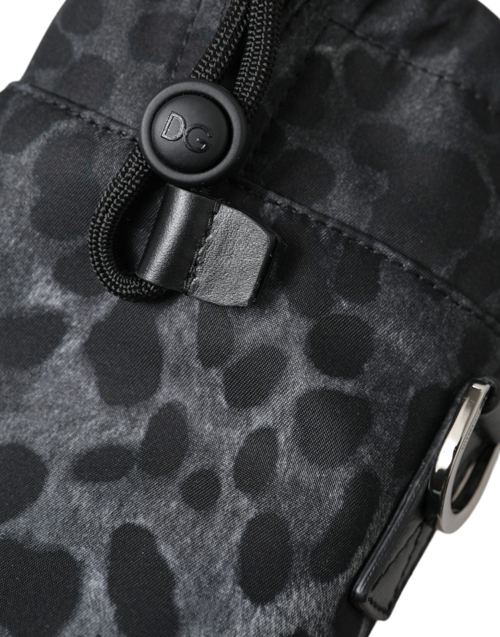 Dolce & Gabbana Chic Leopard Print Round Bottle Cage - ACCEXO