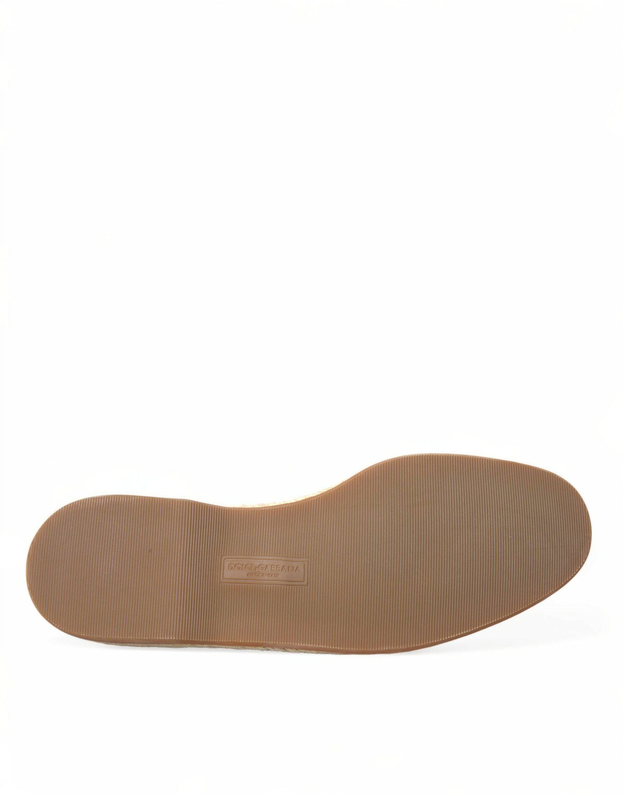 Dolce & Gabbana Red Sequined Leather Loafers - ACCEXO