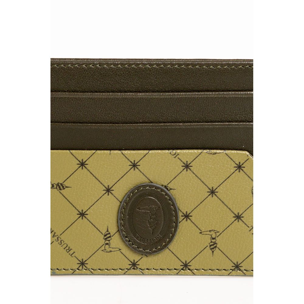 Trussardi Green Leather Men Wallet - ACCEXO