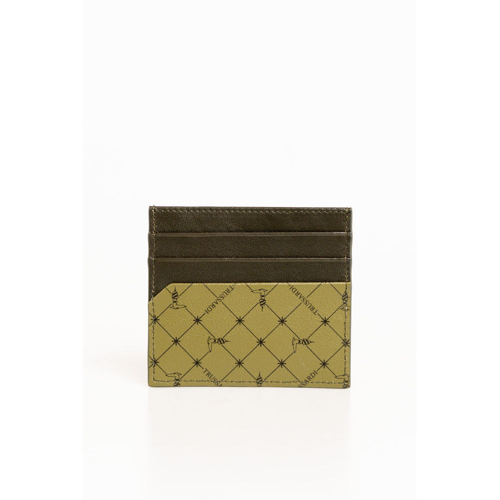 Trussardi Green Leather Men Wallet - ACCEXO