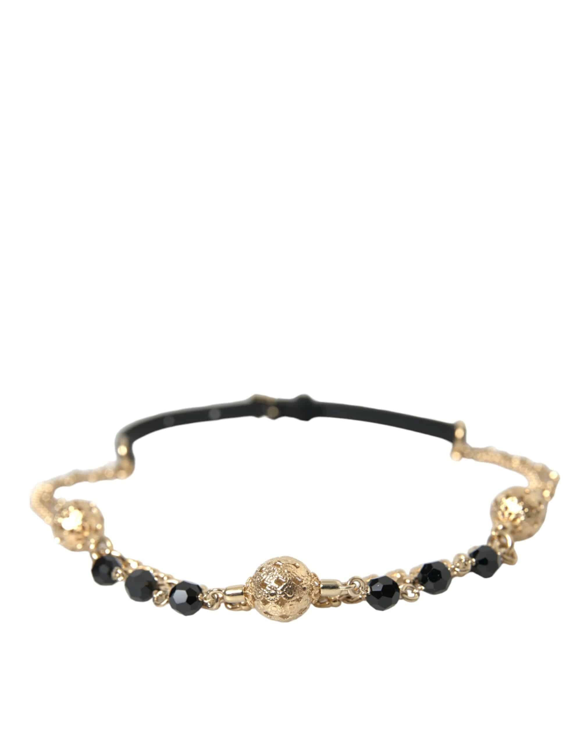 Dolce & Gabbana Elegant Crystal Bounce Leather Waist Belt - ACCEXO