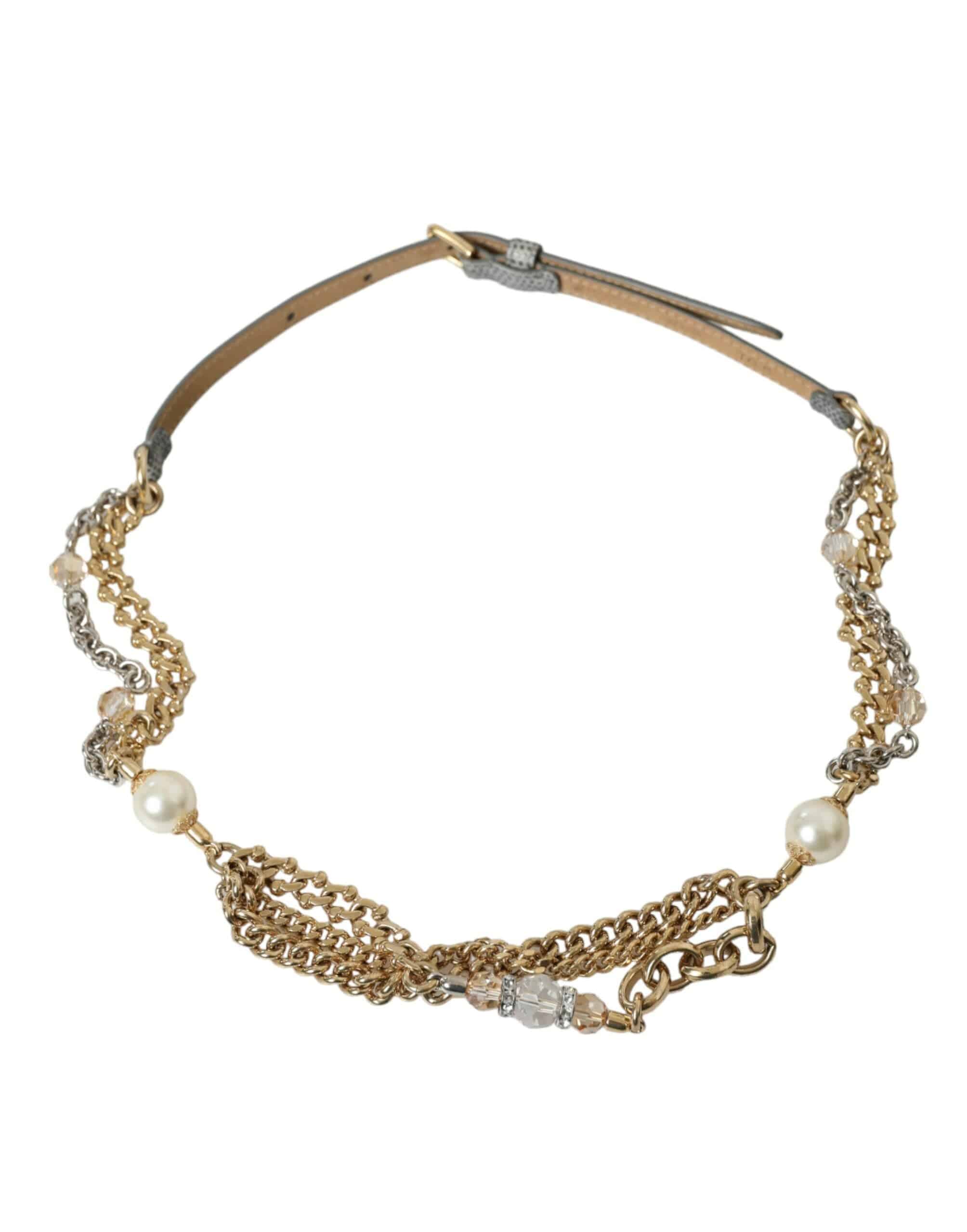 Dolce & Gabbana Elegant Crystal Bounce Waist Belt - ACCEXO