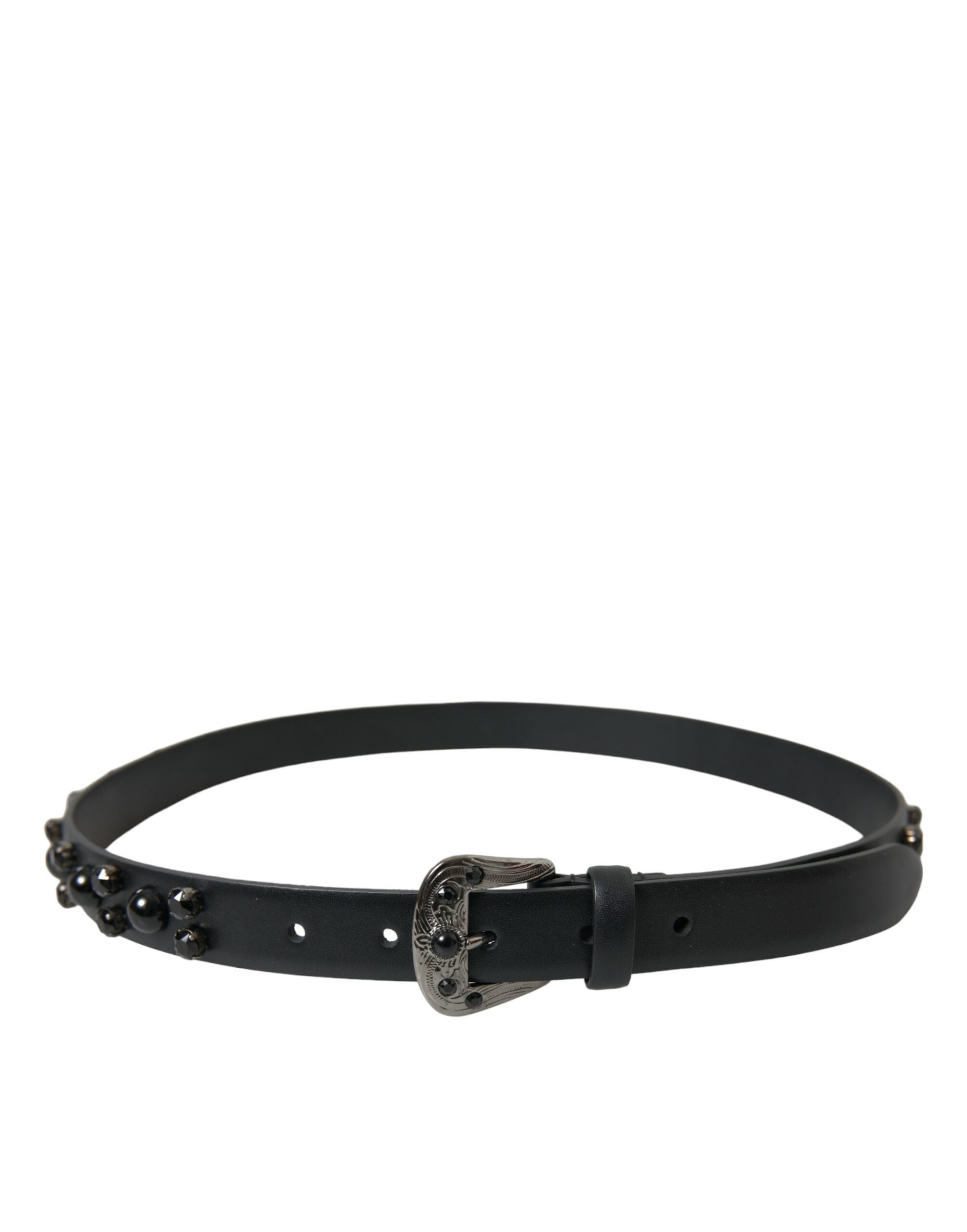 Dolce & Gabbana Engraved Logo Leather Waist Belt - ACCEXO