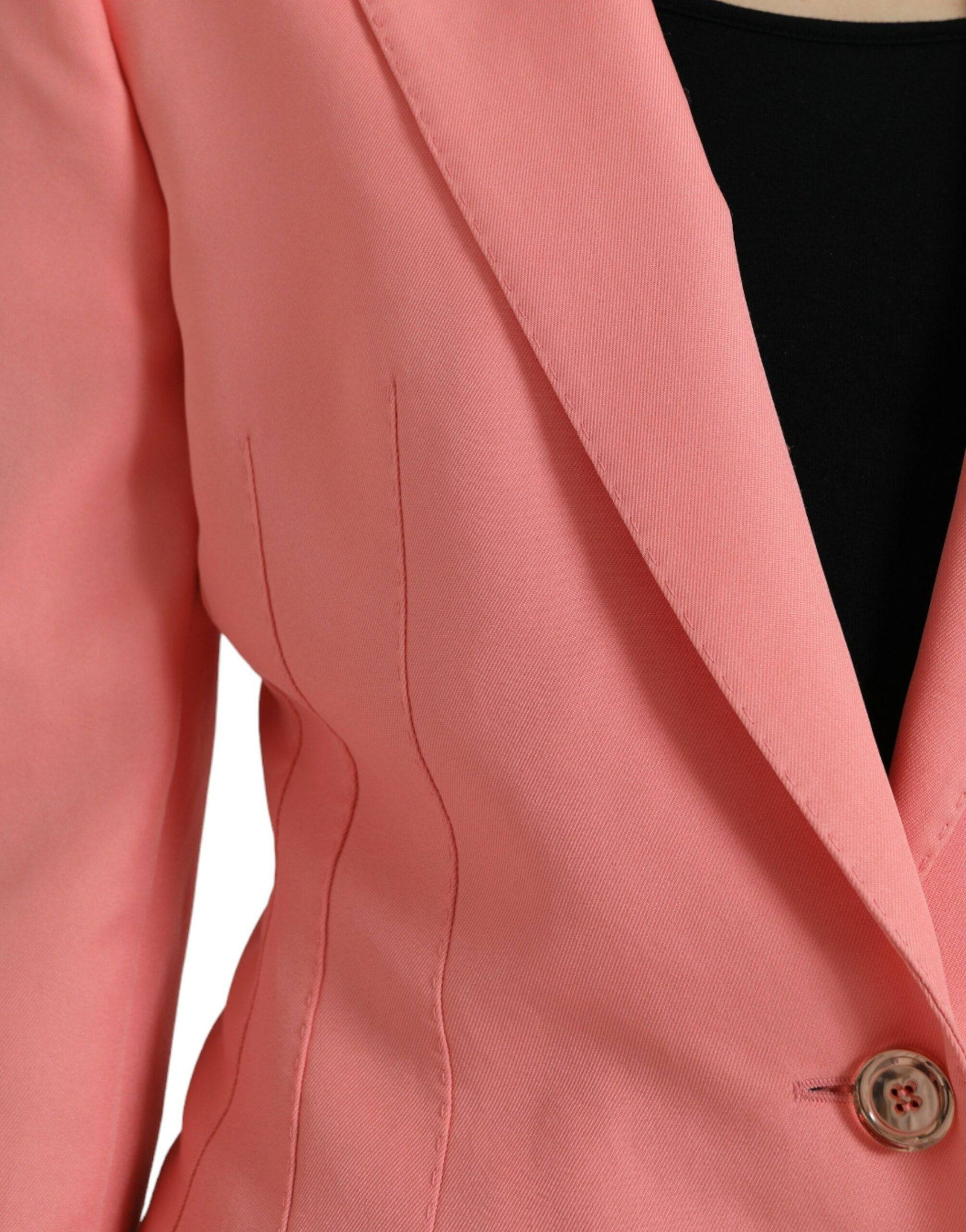 Dolce & Gabbana Chic Pink Peak Lapel Blazer - ACCEXO