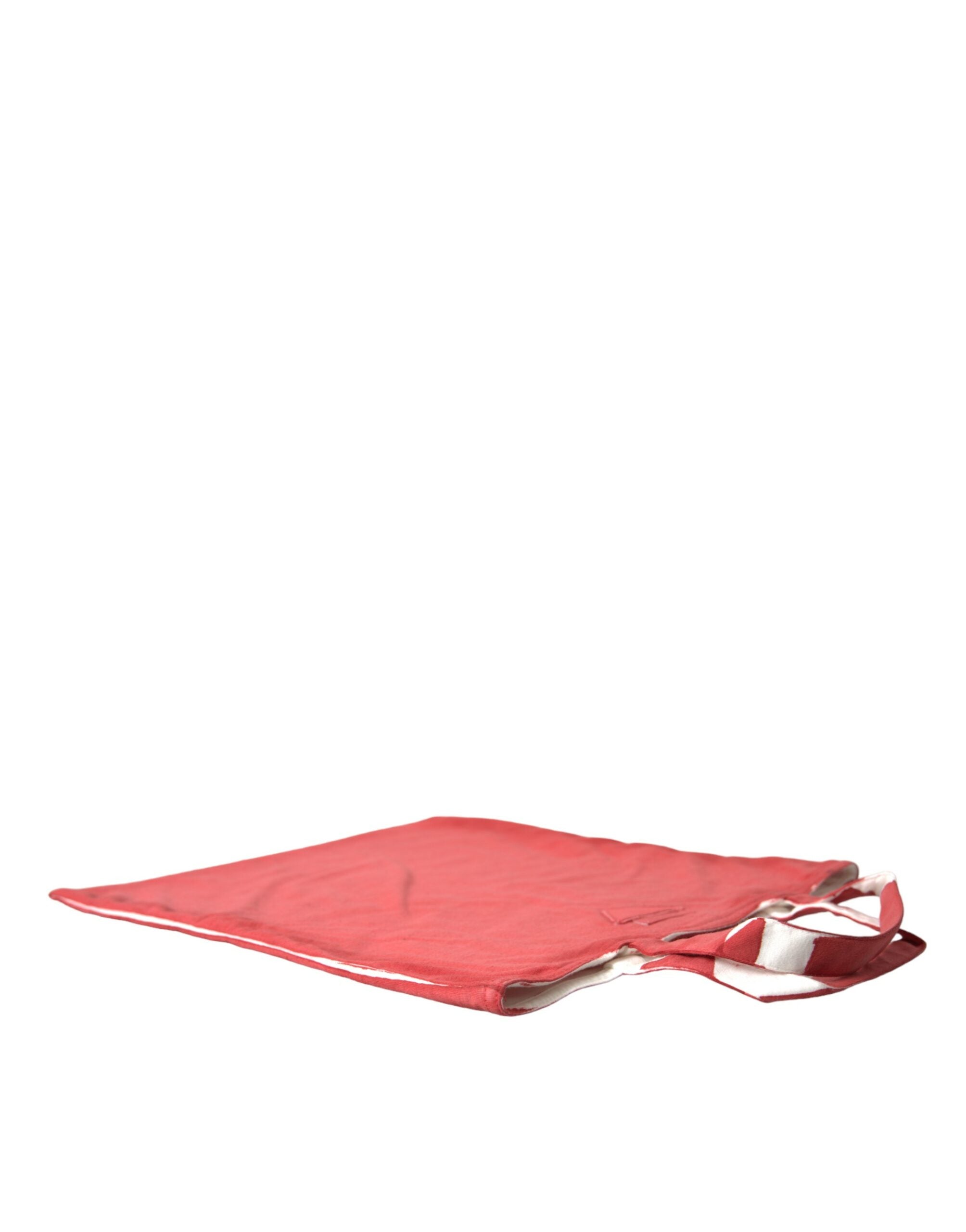 Prada Chic Red and White Fabric Tote Bag - ACCEXO