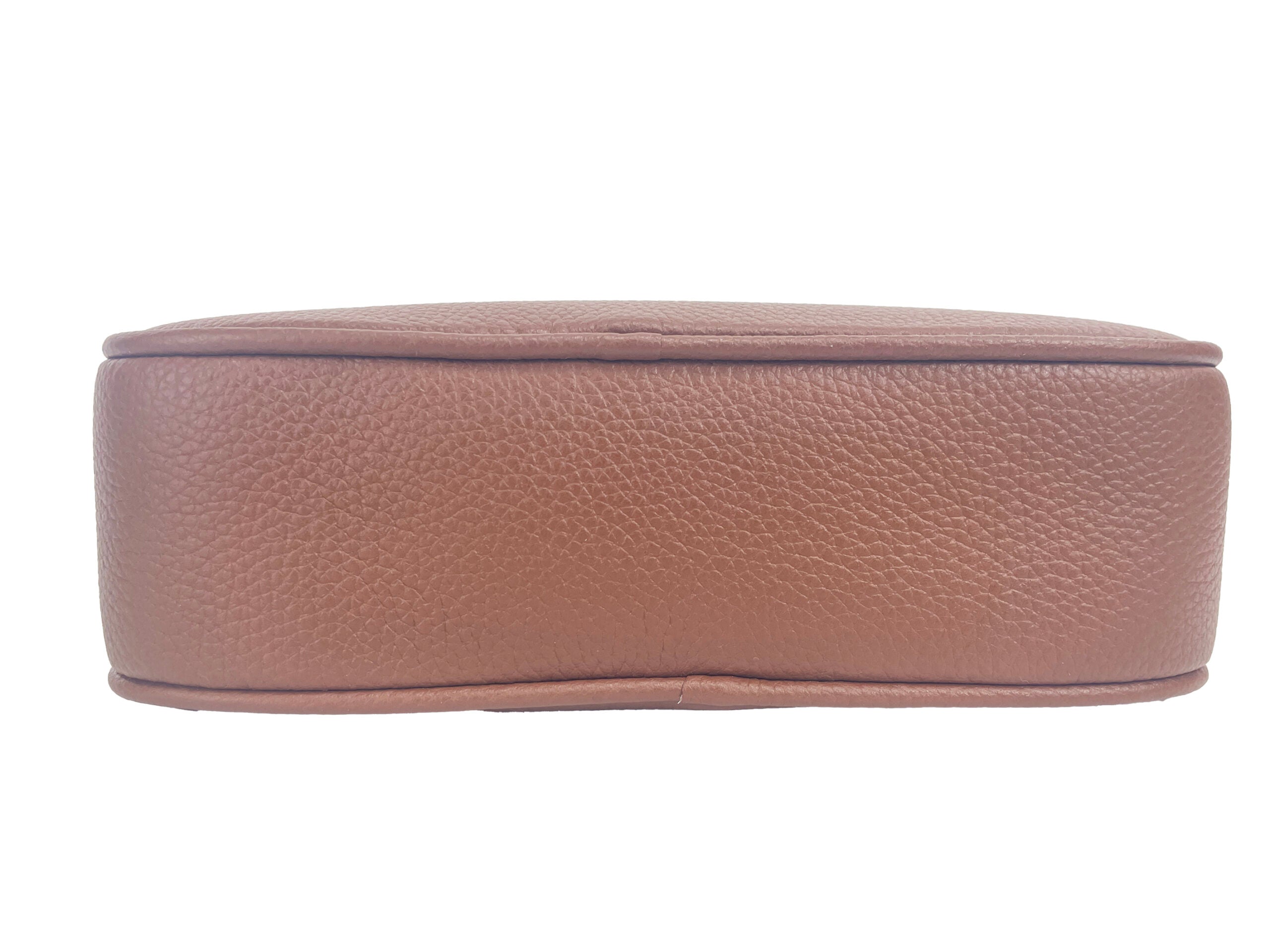 Burberry Small Leather Tan Camera Crossbody TB Logo Bag - ACCEXO