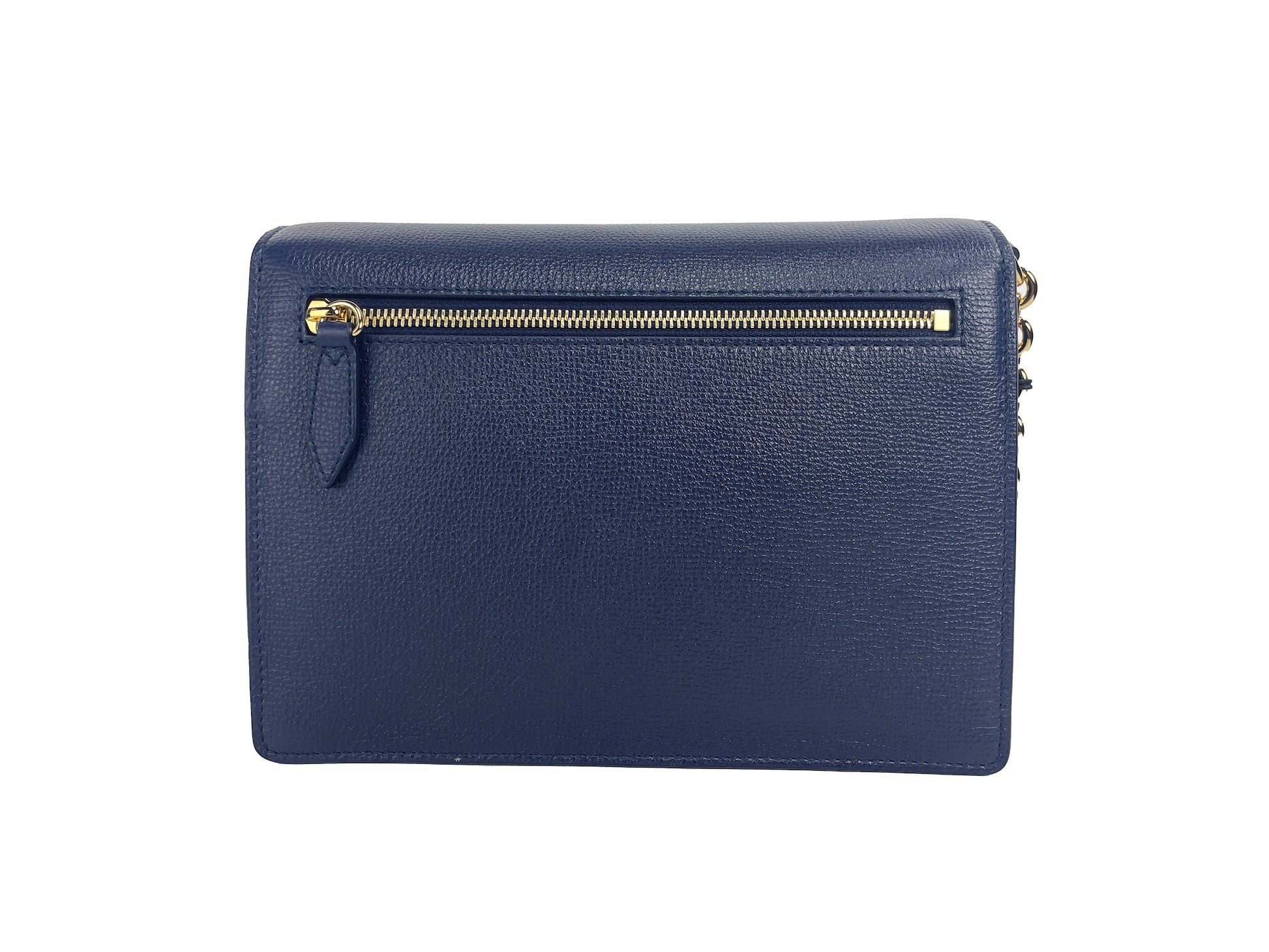Burberry Macken Small Regency Blue House Check Leather Crossbody Bag - ACCEXO