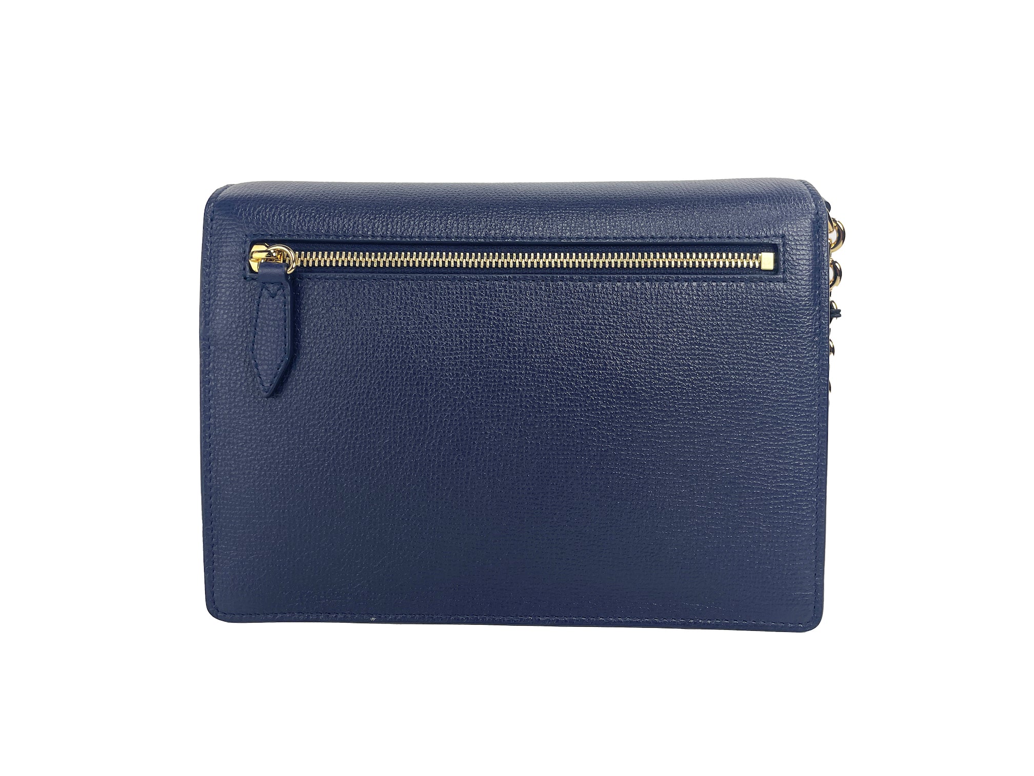 Burberry Macken Small Regency Blue House Check Leather Crossbody Bag - ACCEXO