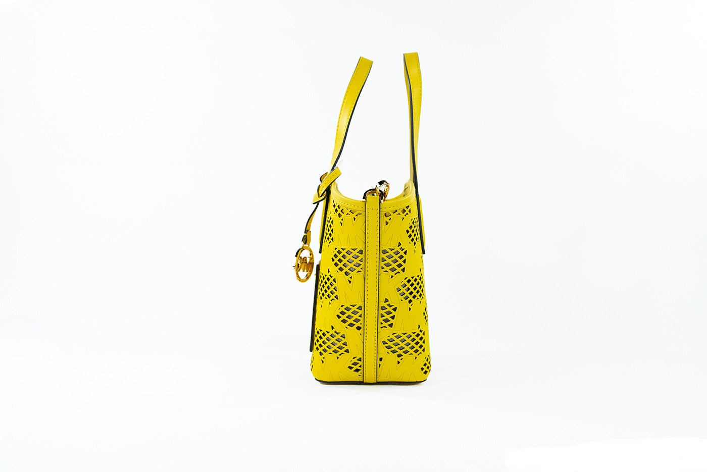 Michael Kors Kimber Small Daffodil Leather 2-in-1 Zip Tote Messenger Bag Purse - ACCEXO