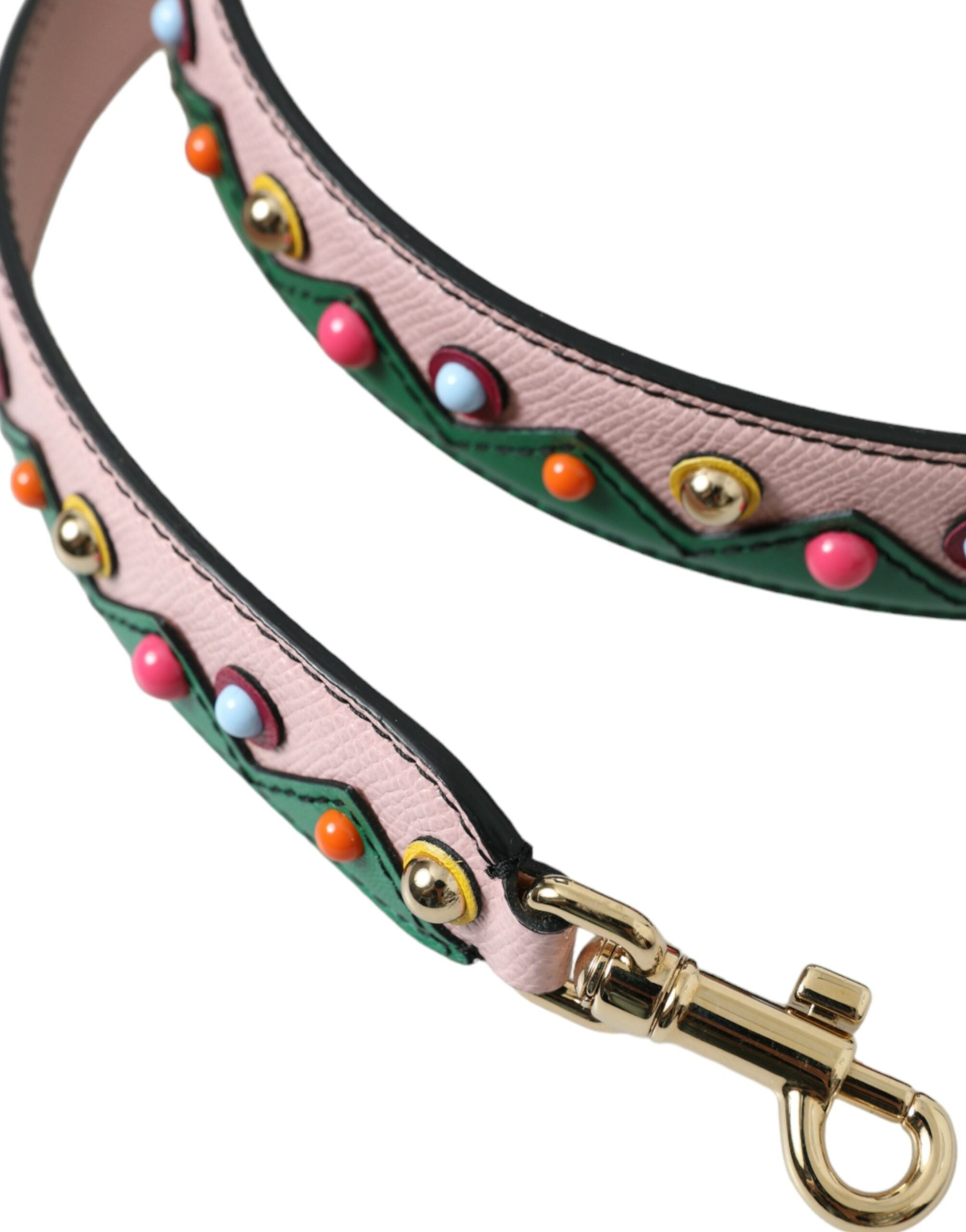 Dolce & Gabbana Pink Leather Handbag Accessory Shoulder Strap - ACCEXO