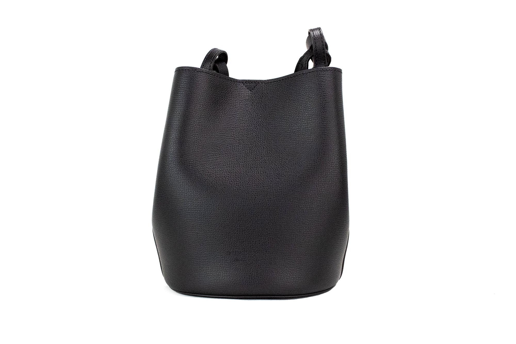 Burberry Lorne Small Black Haymarket Check Pebble Leather Bucket Handbag Purse - ACCEXO