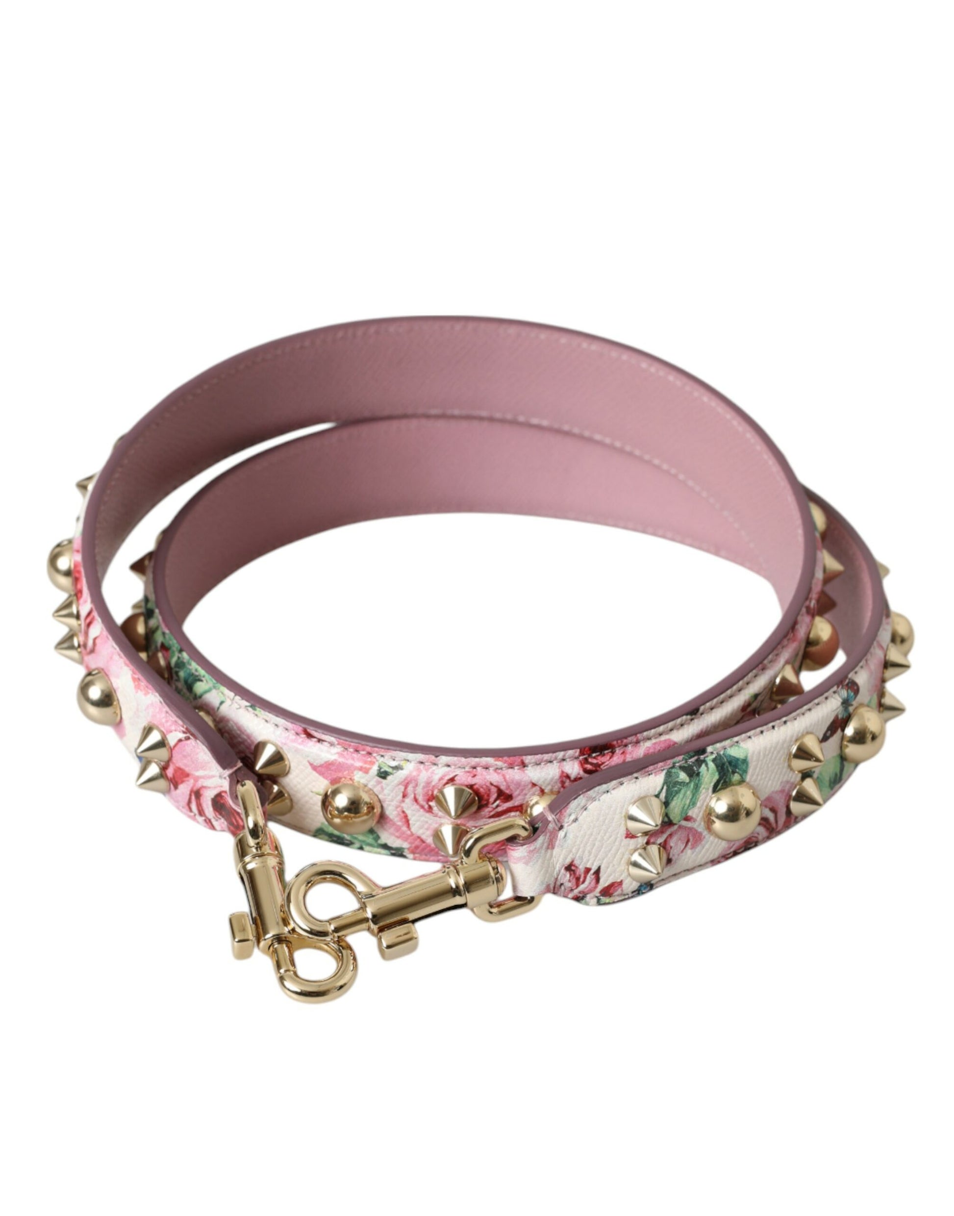 Dolce & Gabbana Pink Floral Handbag Accessory Shoulder Strap - ACCEXO
