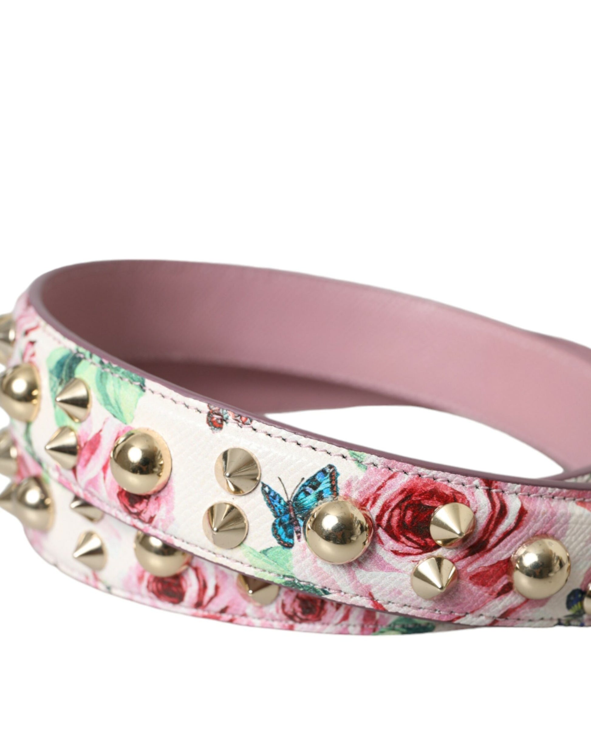 Dolce & Gabbana Pink Floral Handbag Accessory Shoulder Strap - ACCEXO