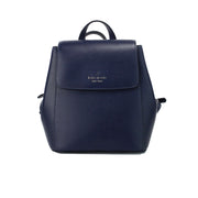 Kate Spade Madison Navy Saffiano Leather Medium Flap Shoulder Backpack Bag - ACCEXO