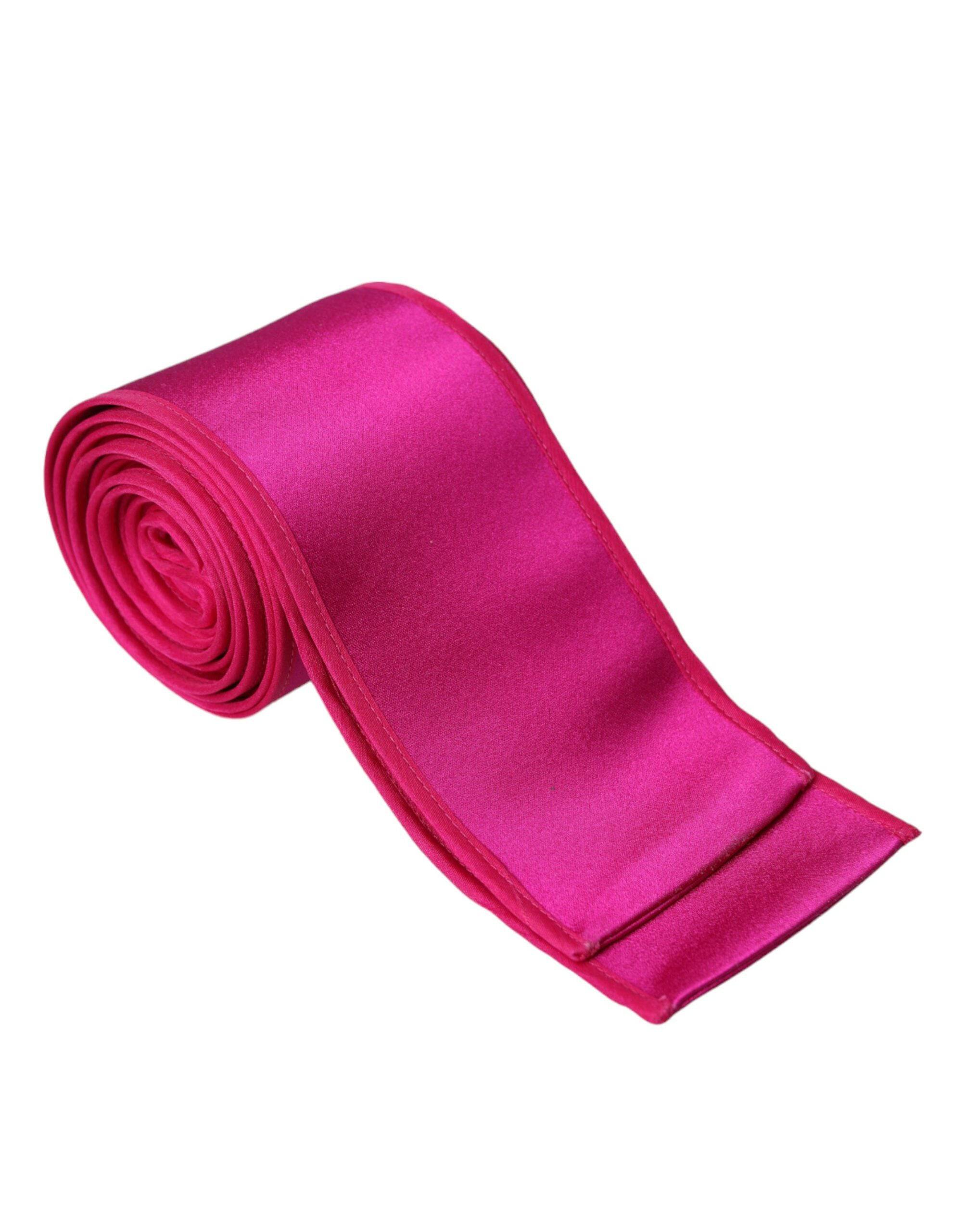 Dolce & Gabbana Fuchsia Pink Silk Waist Women Belt - ACCEXO