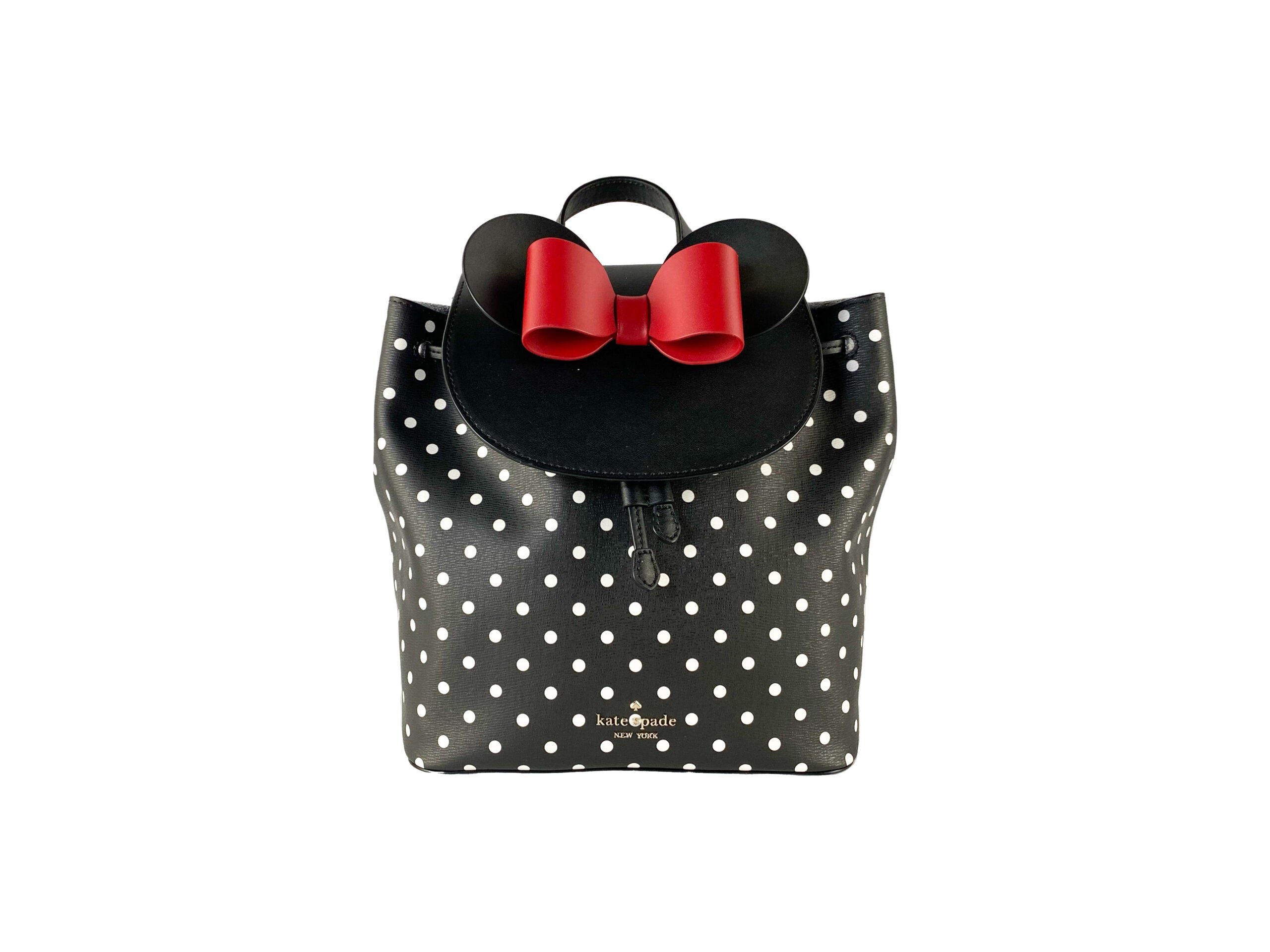Kate Spade Disney Minnie Mouse Medium Leather Backpack Bookbag Bag - ACCEXO