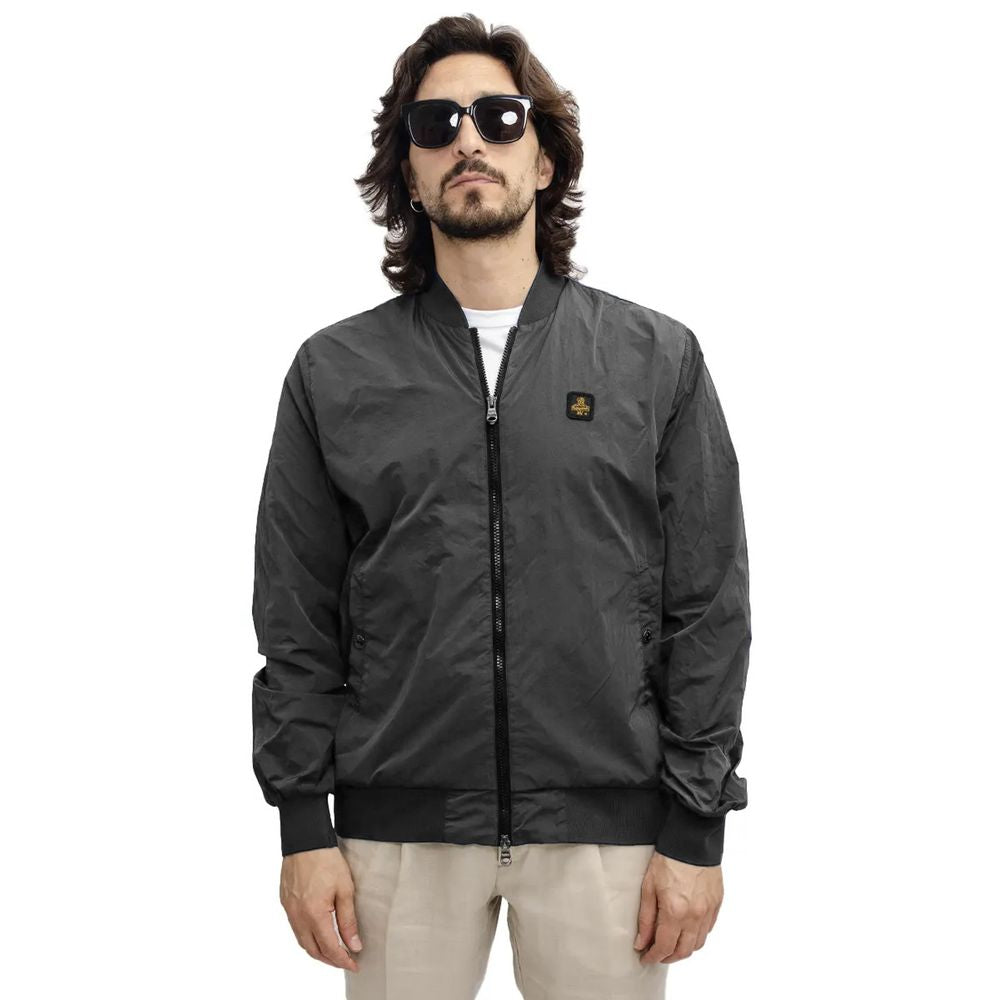 Refrigiwear Chic Garment-Dyed Bomber Jacket - ACCEXO