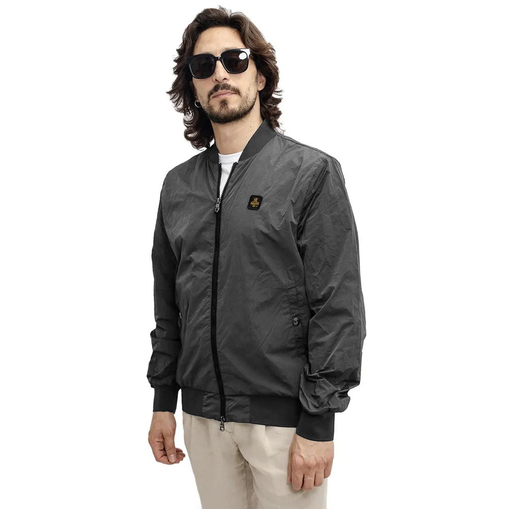 Refrigiwear Chic Garment-Dyed Bomber Jacket - ACCEXO