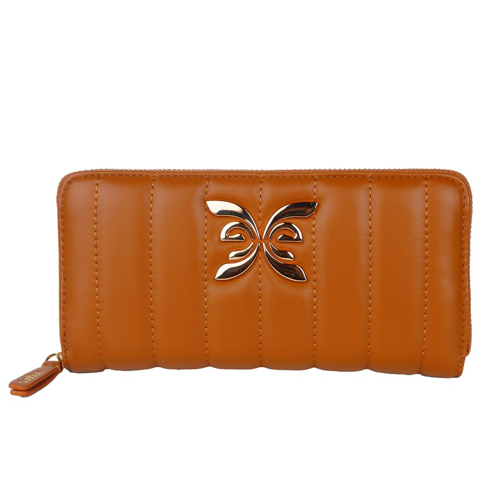 Ungaro Chic Quilted Faux Leather Wallet in Brown - ACCEXO