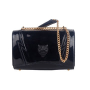 Plein Sport Chic Patent Effect Chain Shoulder Bag - ACCEXO