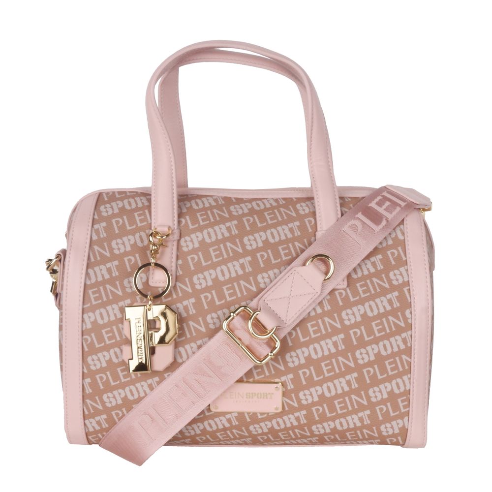 Plein Sport Chic Pink Eco-Leather Crossbody Bag - ACCEXO