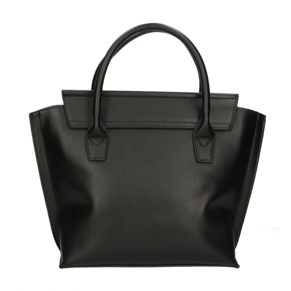 Plein Sport Elegant Black Magnetic Handbag - ACCEXO